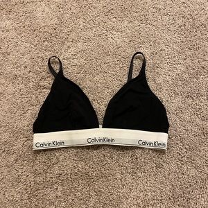 calvin klein black bralette
